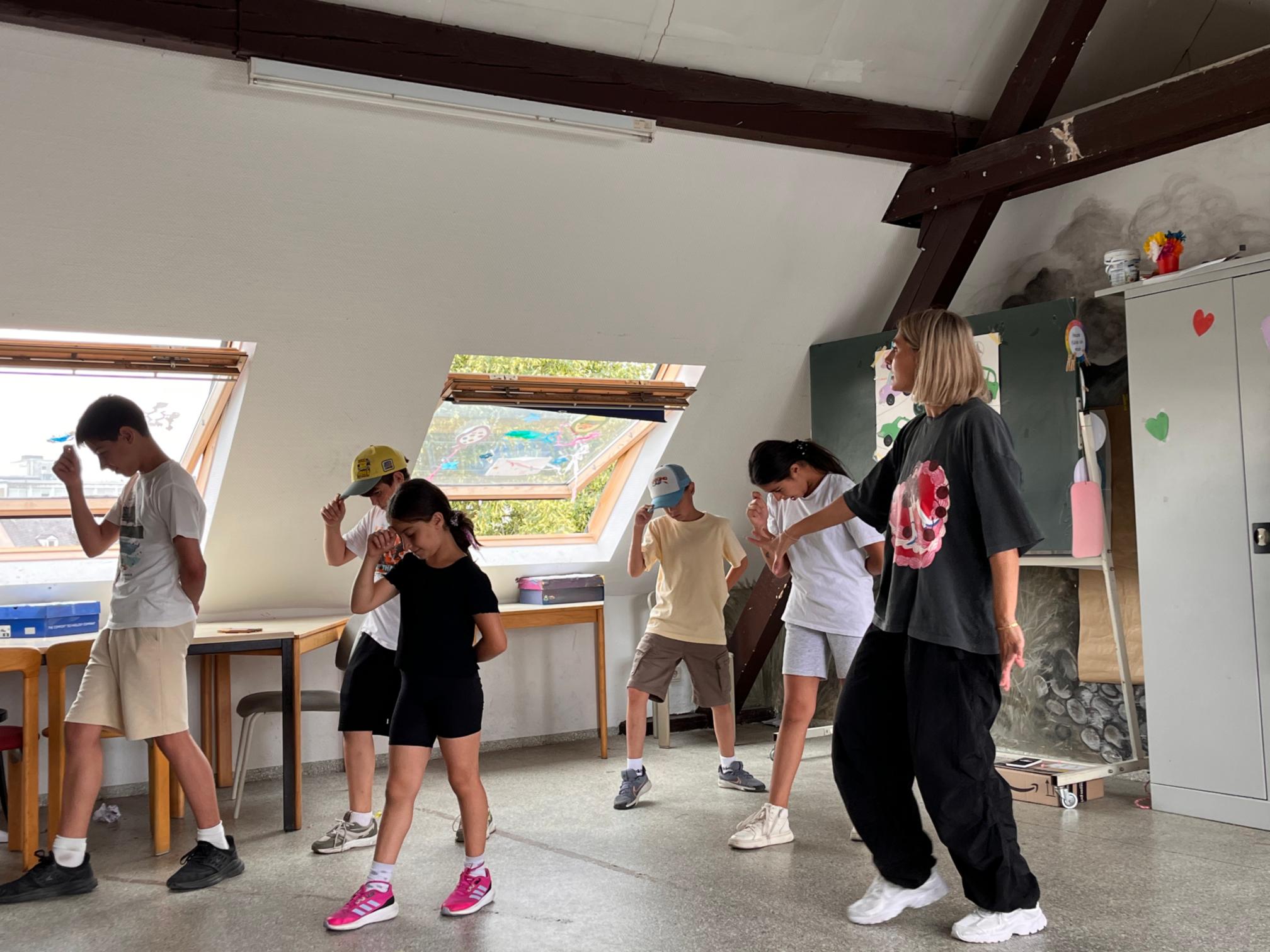 Musik und Bewegung standen beim Hip-Hop-Projekt auf der Tagesordnung der Kinder und Jugendlichen.